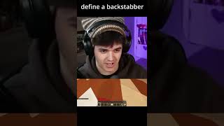 define a backstabber #minecraftshorts