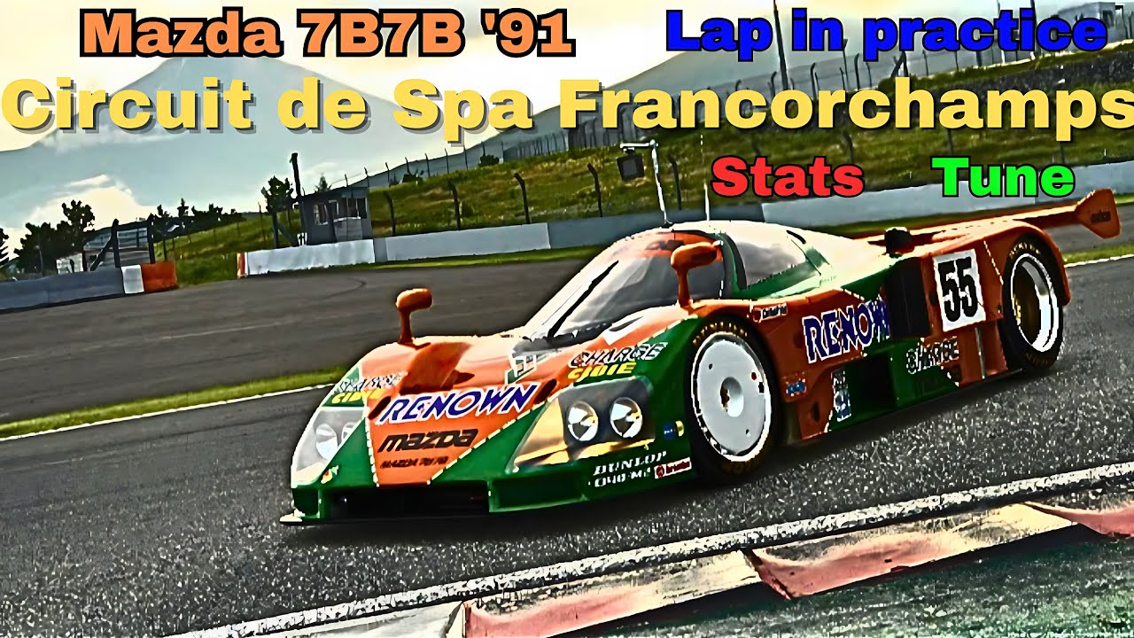 GT7|Mazda 787B '91|WTC 800PP Spa tune|V1.60 - YouTube