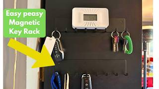 Strong Magnetic-Grip Key Rack
