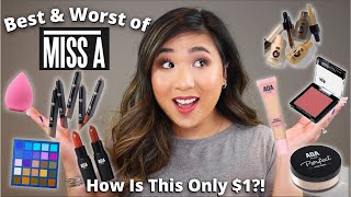 Full Face of $1 Shop Miss A Makeup! Whats Gold & Whats Garbage?