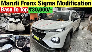 Fronx Sigma cng modification with price | Fronx Sigma Aftermarket Modifications
