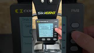 Concept2 (PM5 display) workout splits set up