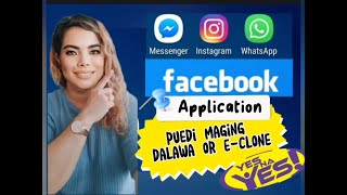 Paano maging Dalawang or e-clone ang application sa facebook,instagram,messenger at whats App? screenshot 5