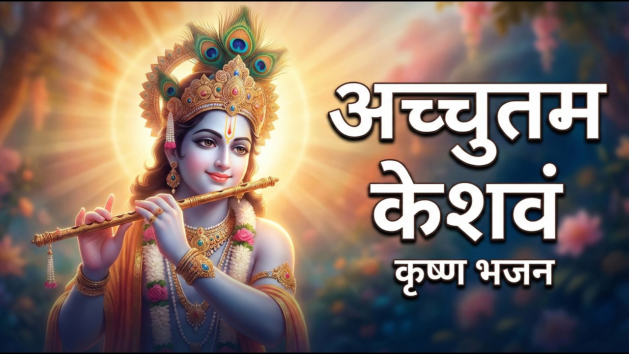 कौन कहते हैं भगवान आते नहीं | अच्चुतम केशवं कृष्ण दामोदरं | Krishna Bhajan