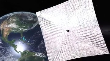 Solar sail ready for deployment test