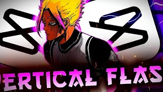 Vertical flash in cap cut tutorial video 