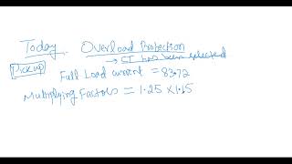 Motor Protection - Relay Settings in Etap