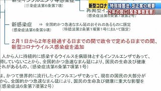 「最長2年の緊急事態宣言」可能に　法改正目指す(20/03/04)