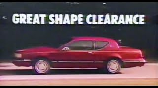 1987 Mercury Cougar commercial