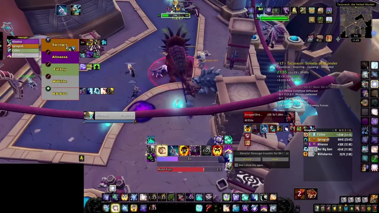 Tazavesh Streets of Wonder +17 |  Shadowlands Season 4 | Shadow Priest | World of Warcraft