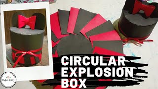 Circular Explosion Box | Mickey Mouse Theme - Red & Black | Explosion Box | #meghasartistry