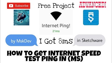(8ms) For Me!Get Internet Ping Test in Sketchware😲 | .MskDev