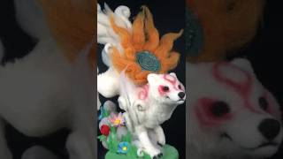amaterasu short #art #needlefelted #needlefelting #okami #felted #tutorial #Amaterasu #felting