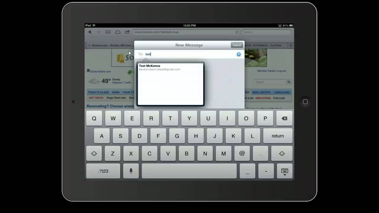 IPAD TUTORIALS ADDING LINK TO HOME SCREEN - YouTube
