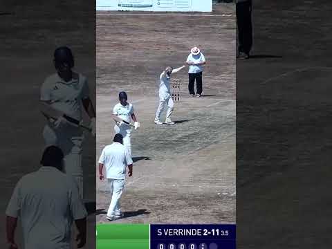 5 wickets in 30 seconds? Unbelievable spell of bowling from Sam Verrinder💪 #cricket #cricketshorts