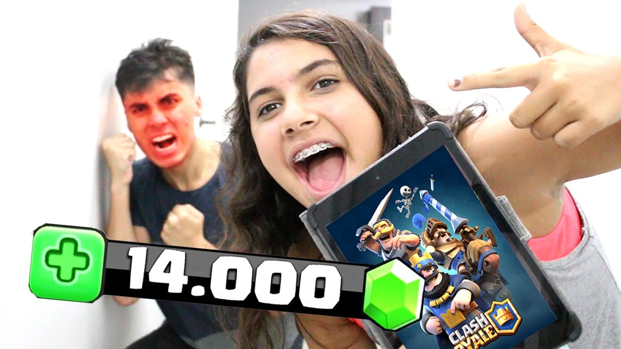 TROLLEI MEU IRMÃO GASTEI TODAS AS GEMAS DELE NO CLASH ROYALE ... TROLLEI MEU IRMÃO GASTEI TODAS AS GEMAS DELE NO CLASH ROYALE ... -