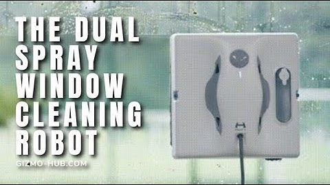 HUTT W8 : THE DUAL SPRAY VARIABLE FREQUENCY WINDOW CLEANING ROBOT | Gizmo-Hub.com