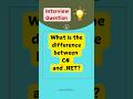 #16 What is the difference between C# and .NET? # shorts #interview #dotnet