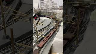 Spur N Doppeltraktion BLS Re 4 4 mit  Containerzug #16