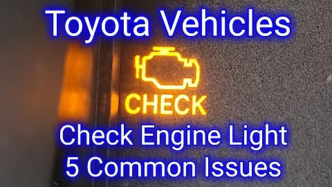Toyota Corolla Check Engine Light 5 Common Issues