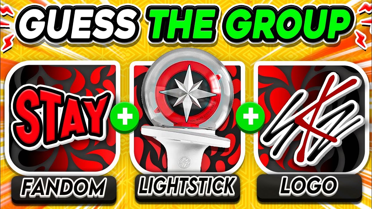 GUESS THE GROUP BY 3 CLUES ✨⚡ {FANDOM+LIGHTSTICK+LOGO}⚡ | KPOP GAMES 2025 🎮 🔥