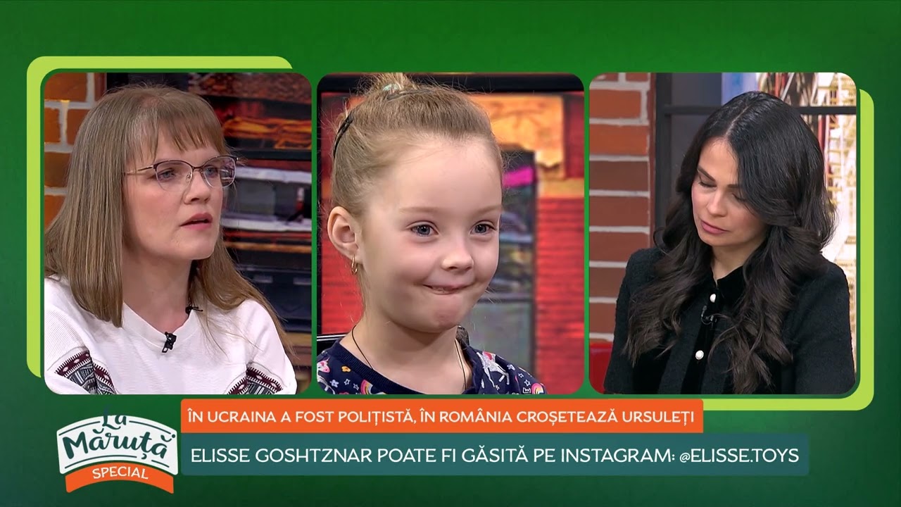 În Ucraina a fost polițistă, în România croșetează ursuleți