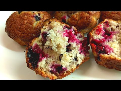 Нежнейшие МАФФИНЫ с черной смородиной / Бесподобный рецепт маффин