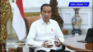 Keterangan pers presiden jokowi terkait perkembangan covid 19. 16 desember 2021