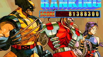 1464: Marvel vs. Capcom 2 \\ Dreamcast \\ B.Wolverine, Psylocke, Omega Red Arcade Mode playthrough!