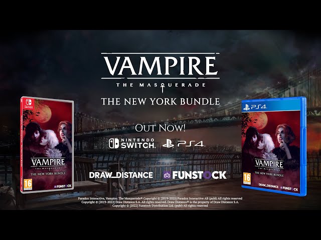 Vampire: The Masquerade Getting New York Double-Pack Physical Release  Soon