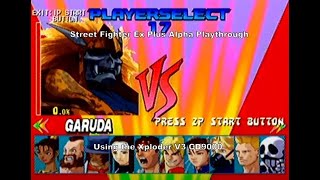 Street Fighter Ex Plus Alpha Garuda Playthrough using the Xploder V3 CD9000 for Ps1 :D #Playstation
