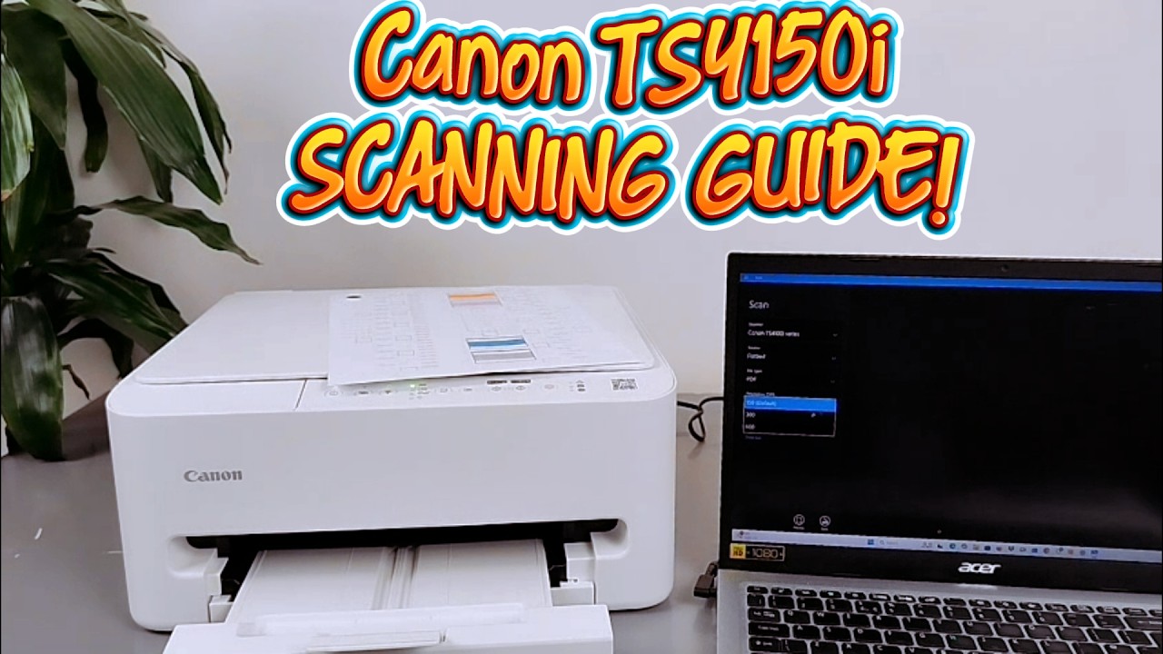How To Scan Documents To Computer - Windows 10/11| Canon TS4150i - YouTube