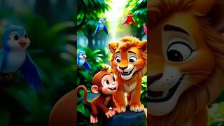 #video बंदर और शेर कि दोस्ती #viral #cooton #cartoon #banadar #series #viral #deepakankuraj #shorts