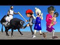 Scary Teacher 3D Granny and Black Bull Troll Child of Miss T - Ice Scream 4 Coffin Dance Compilation