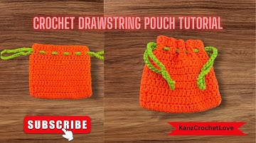 Crochet Drawstring Pouch Absolute Beginners 🖇️ How to Crochet a Pouch | Crochet for Beginners
