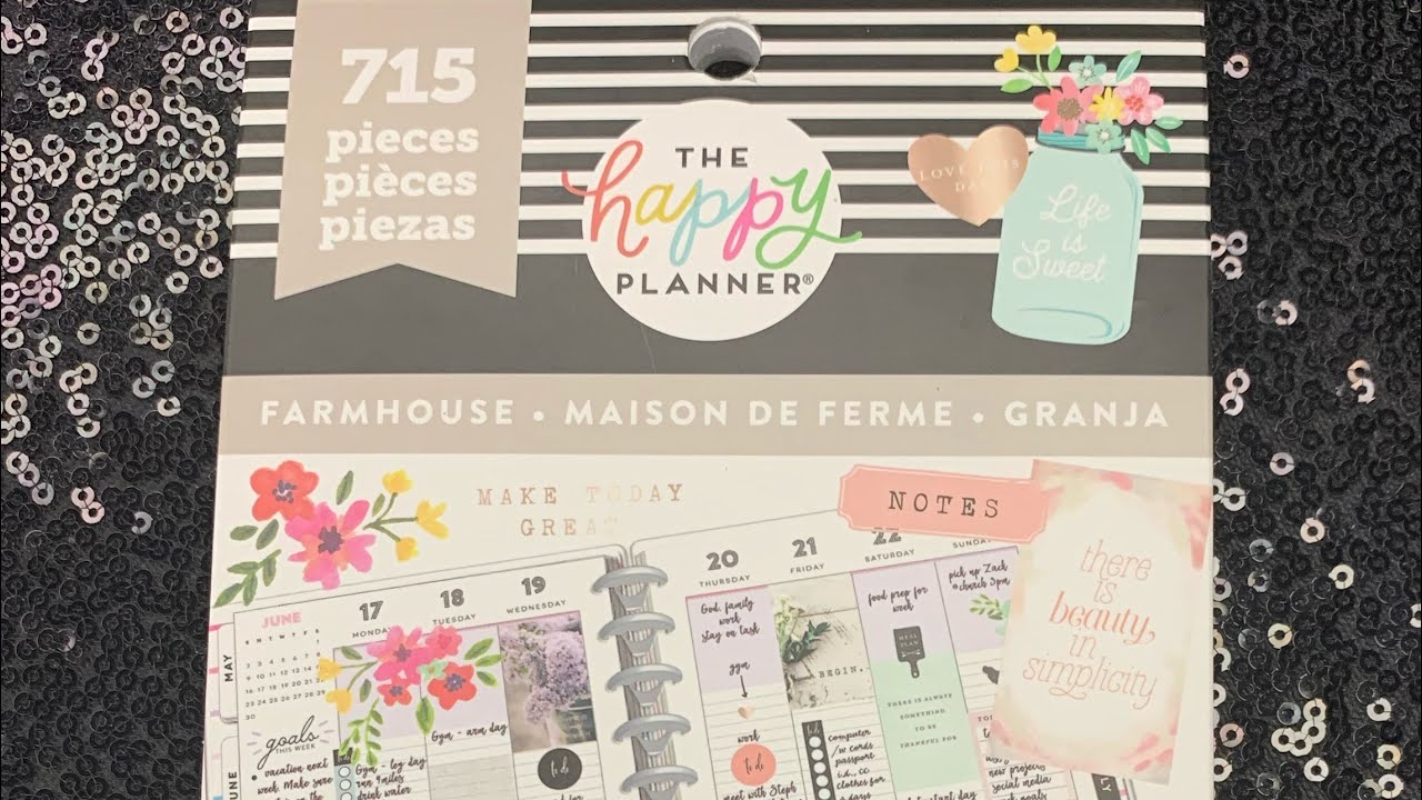 The Happy Planner | Farmhouse Sticker Book| Flip-thru - YouTube