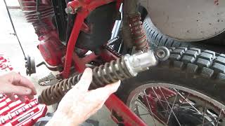 Will a XL125 Enduro Rear Shock fit a 1980 HONDA CR125 Elsinore Motocross Red Rocket? Trial and Error