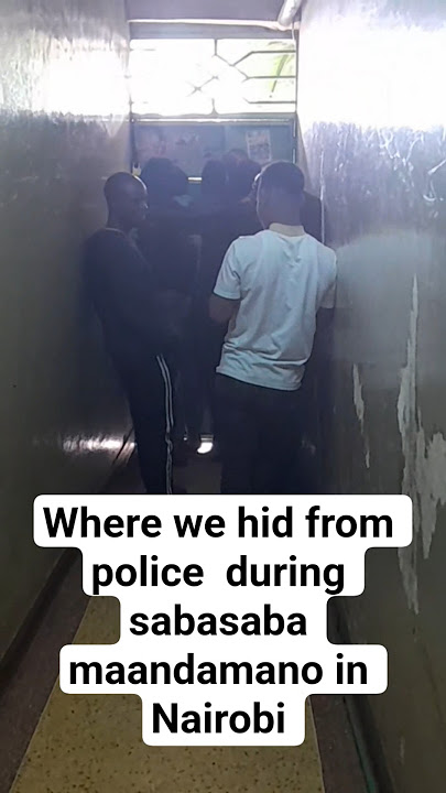 Gen z saba  saba maandamano was not a joke.We hid inside this building #trending #KYJTV