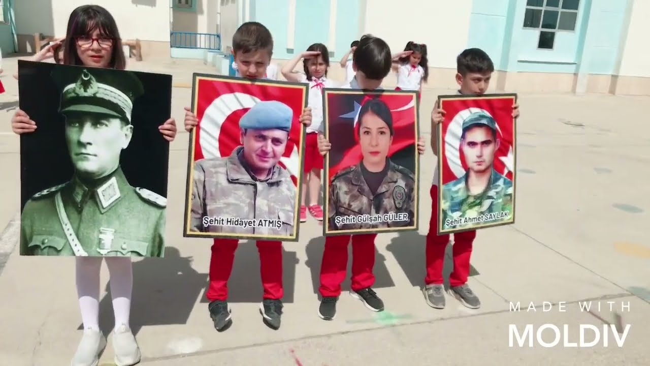 3/B Sınıfı 23 Nisan Vatan  Marşı Gösteri Provası