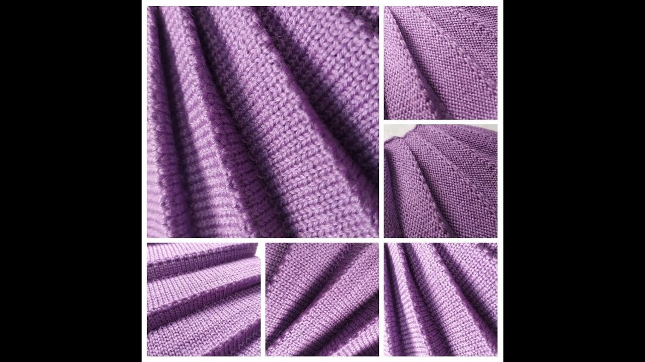 Рельефные складки на однофонтурной машине