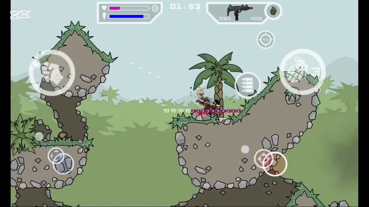 Mini militia Heavy lobby and my OP skills 🔥 part-2.