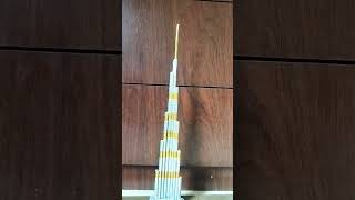 Hand made Burj Khalifa with paper #burjkhalifa #handmade #handmadeburjkhalifa