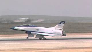 X-31 in Flight over the Mojave Desert