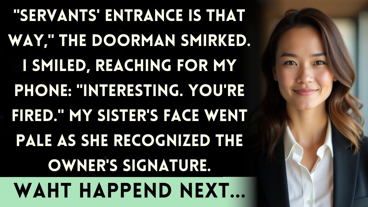 They Made Me Use The Service Entrance—Not Knowing I Own The Building