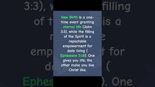 New Birth is a one-time event granting eternal life