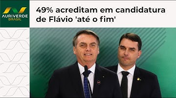 Pesquisa Quaest mostra que 49% acreditam que Flávio Bolsonaro levará candidatura até o fim