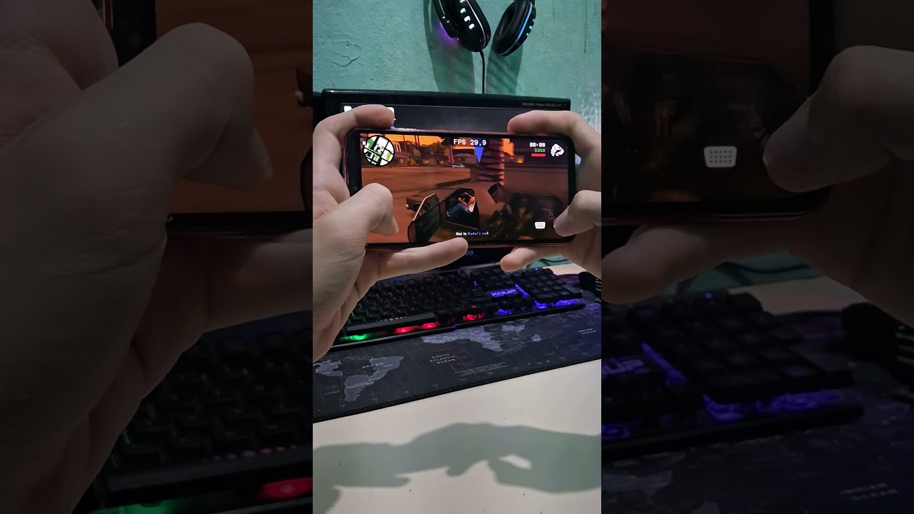 Testei GTA San Andreas no Galaxy A10!! #celular #smartphone #testedejogos #a10 #gtasanandreas