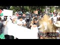 Police clash with mace arrest propalestine protesters in orlando florida