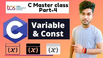 Variables and Const in C with example| Class 4 | Rohan Rathod #tcs