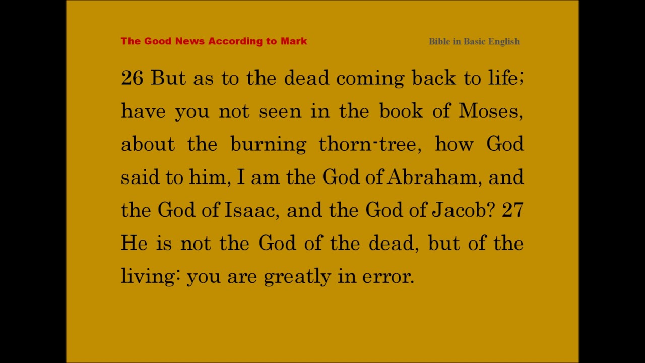 Mark 12 Bible In Basic English BBE God Sends His Son English Mark 12 bible in basic english bbe god sends his son english